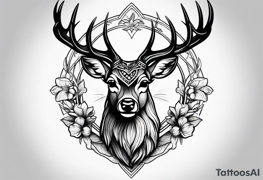 deer tattoo idea