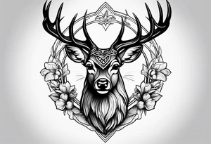 deer tattoo idea