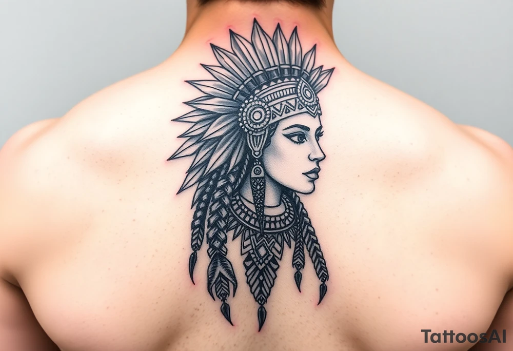 Aztec princess tattoo idea
