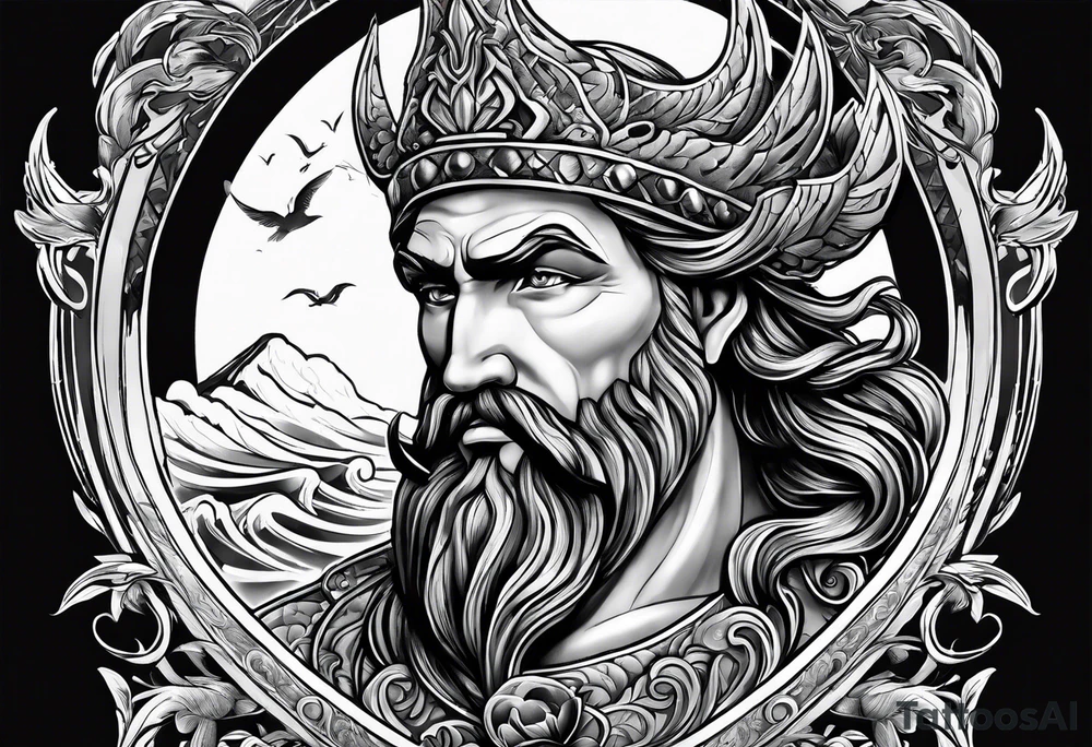 Poseidon tattoo idea