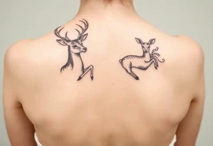 Buck and doe his and her tattoos tattoo idea