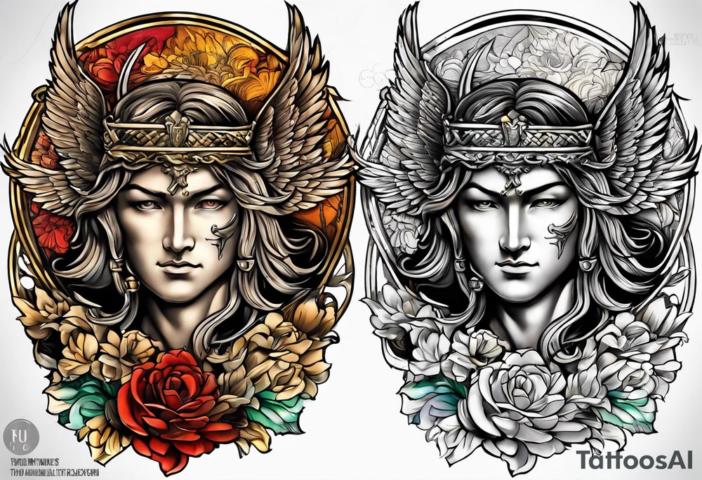 st michael tattoo idea