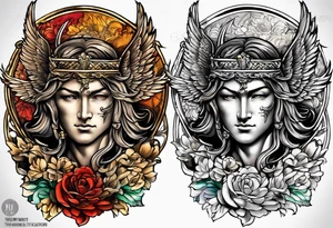 st michael tattoo idea