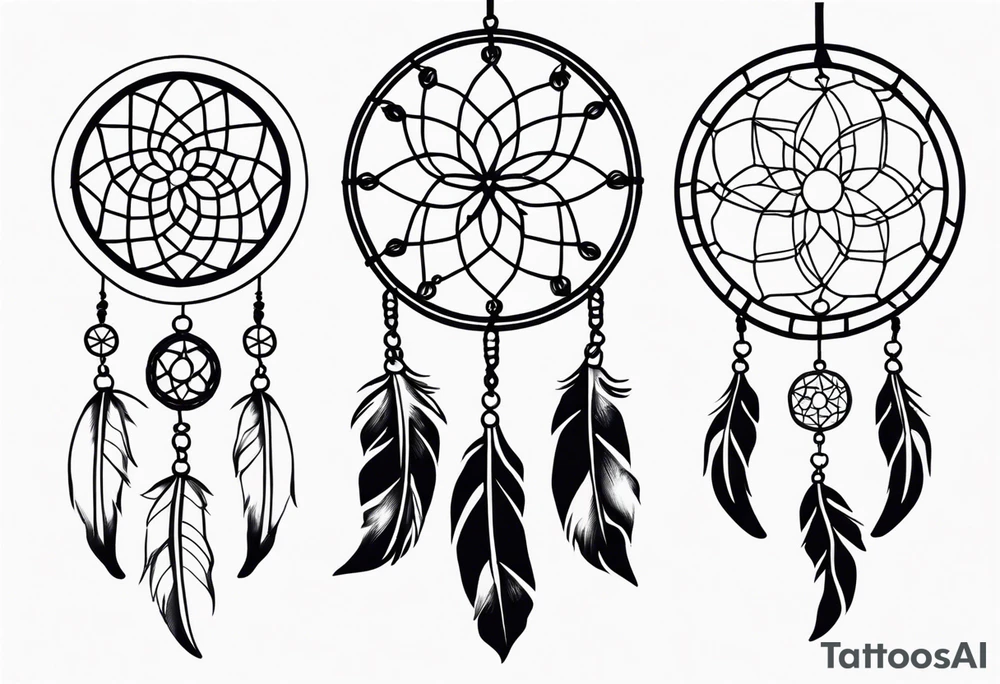 dream catcher tattoo idea