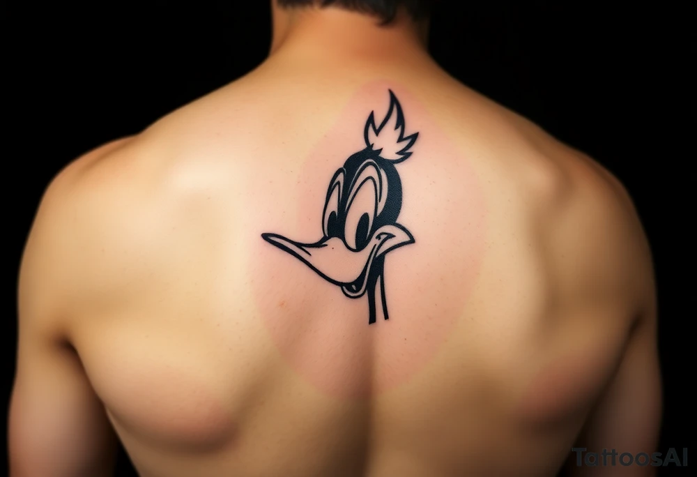 Older 90s Daffy duck high tattoo idea