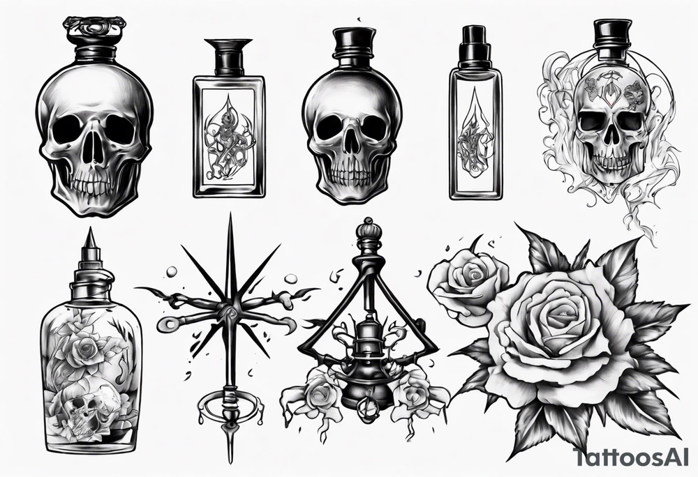 perfume but inside is death tattoo idea