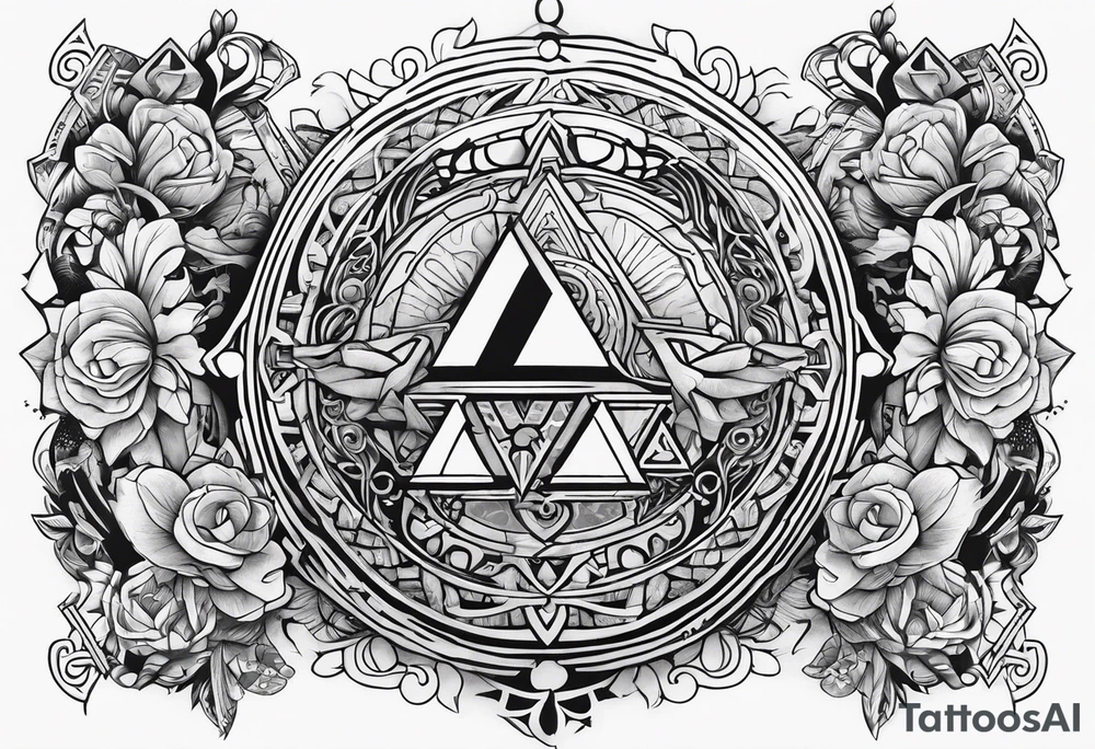 Legend Of Zelda arm sleeve tattoo idea