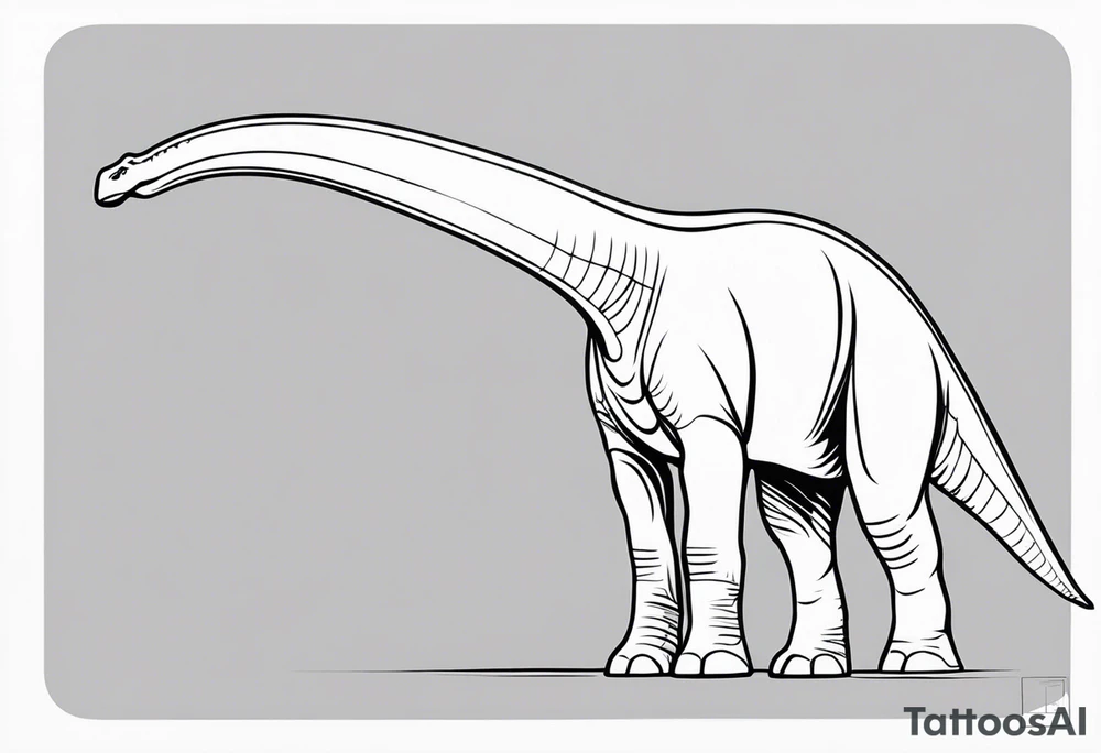 4. Brachiosaurus tattoo idea