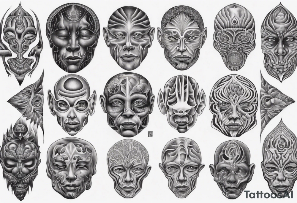 Alex grey paintings tattoo idea