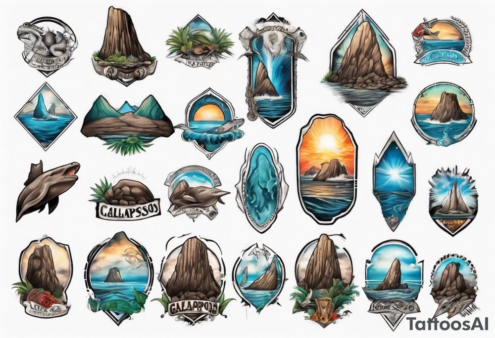 Kicker rock Galapagos tattoo idea