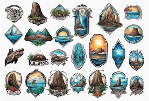 Kicker rock Galapagos tattoo idea