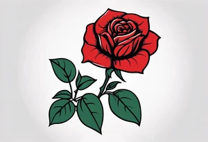 red rose, Mexican hat tattoo idea