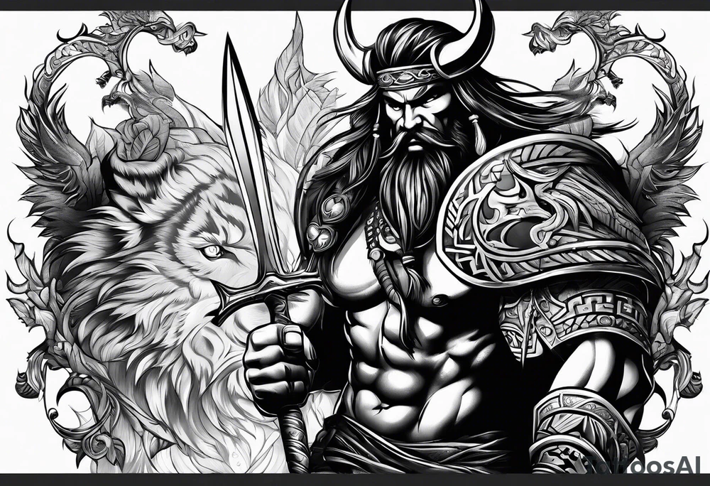 barbarian tattoo idea