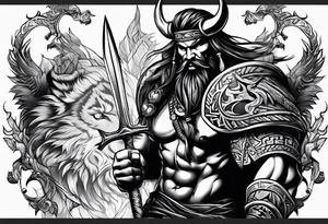 barbarian tattoo idea