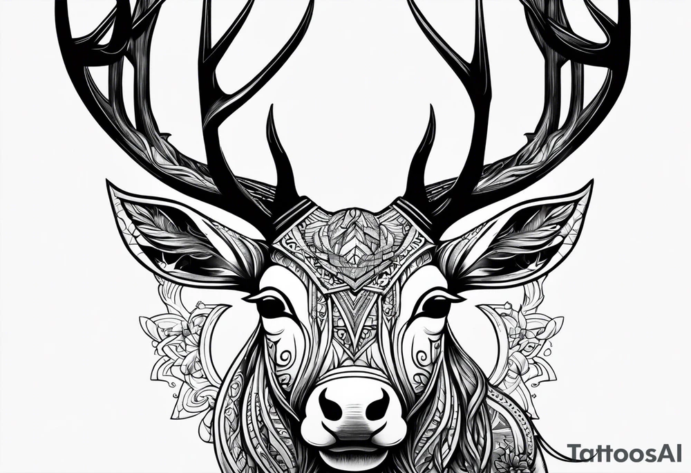 Cerf eiktirnir tattoo idea