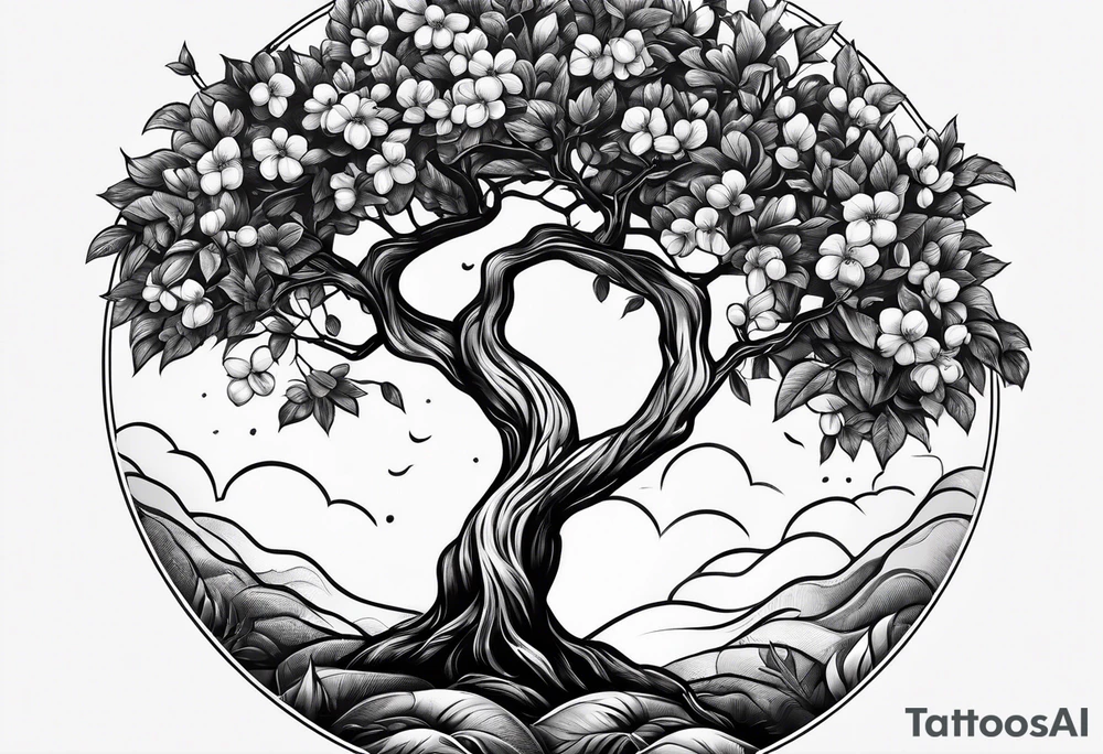 Apple tree tattoo idea