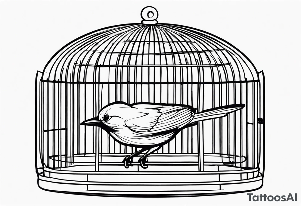 Bird in a Cage tattoo idea