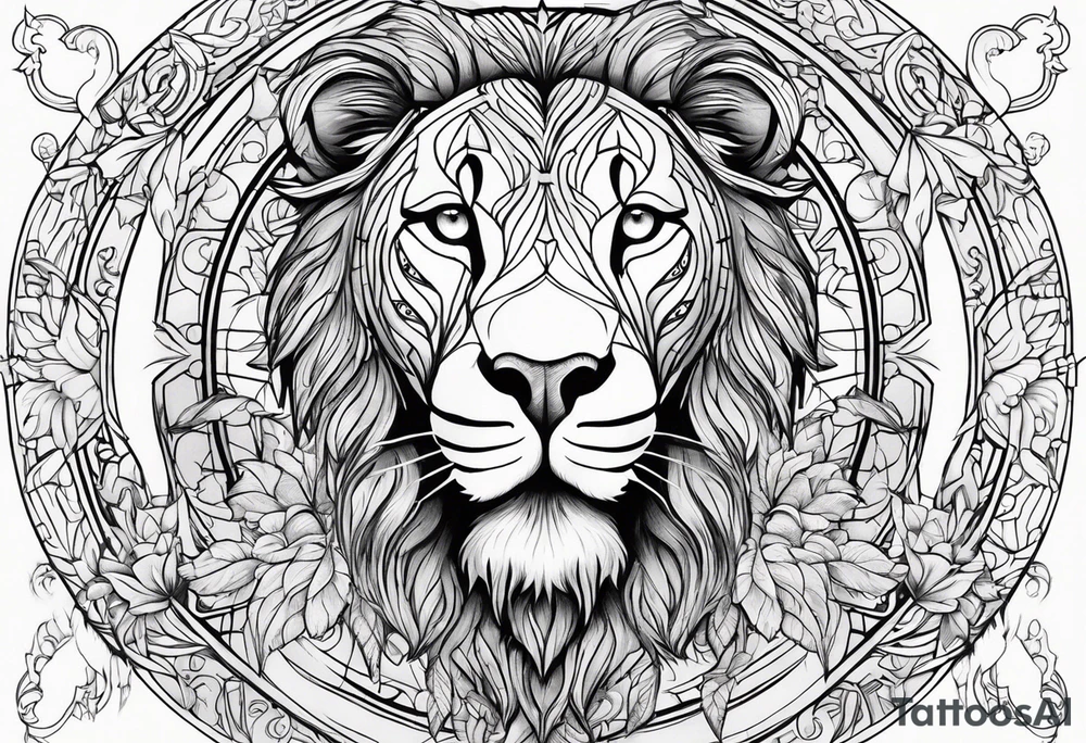 Animal cute , celestial, cross, tattoo idea
