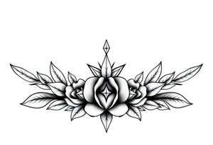 Majestic crown pineapple ,peach vagina,star anus ,diamonds tattoo idea