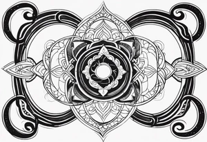 Proverbs 10:22 centered underneath infinity symbol tattoo idea