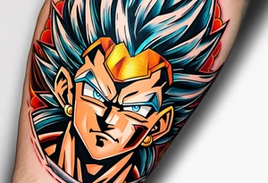 Tattoo on arm with goku with wings tattoo idea