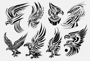 kora mountains eagles tattoo idea