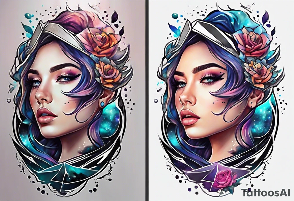 Galaxy tattoo idea
