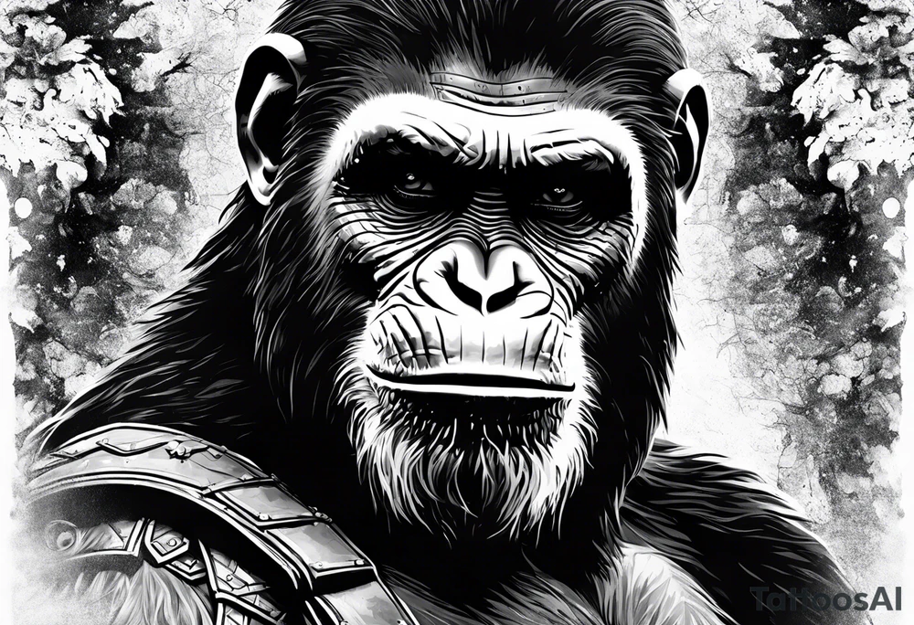 Caeser from planet of the apes tattoo idea