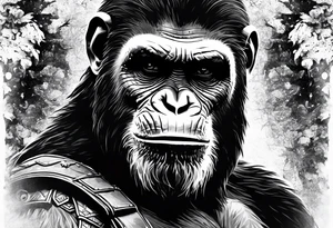 Caeser from planet of the apes tattoo idea