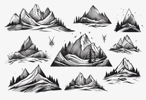 mountain landscape by weta digital tattoo idea