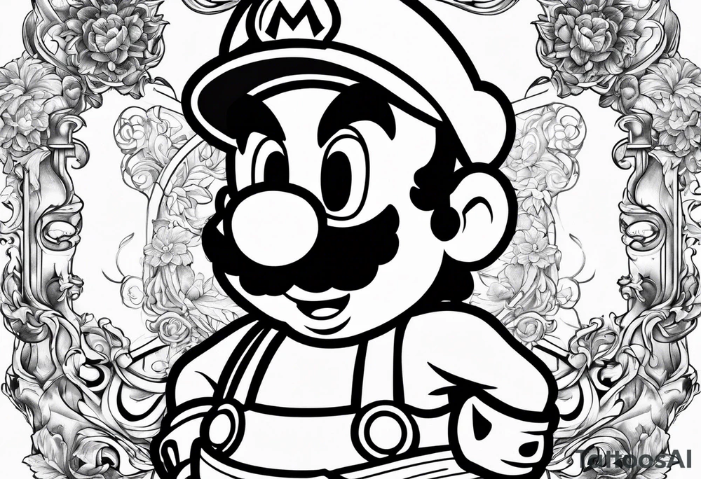 mario tattoo idea