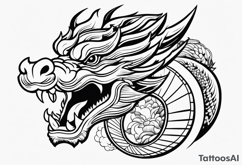 DRAGO GIAPPONESE DA FARE SU UN BRACCIO tattoo idea