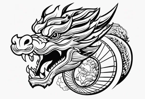 DRAGO GIAPPONESE DA FARE SU UN BRACCIO tattoo idea