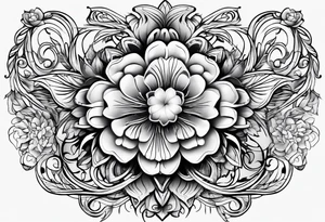 Abstract Chery flovers tattoo idea