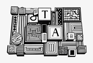 SIMPLE MINIMALIST FINE LINE scrabble tile tattoo idea
