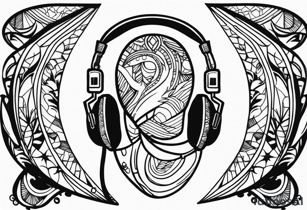 Music, god, art, family, American football tattoo idea