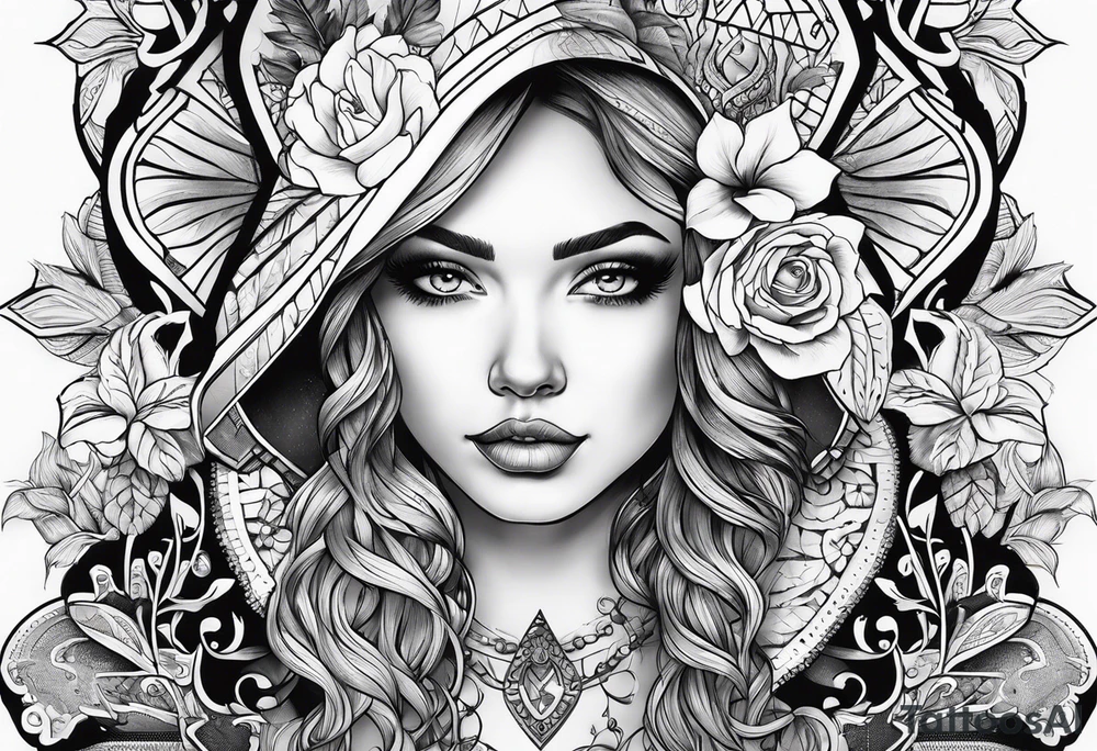 Jeu de carte tattoo idea