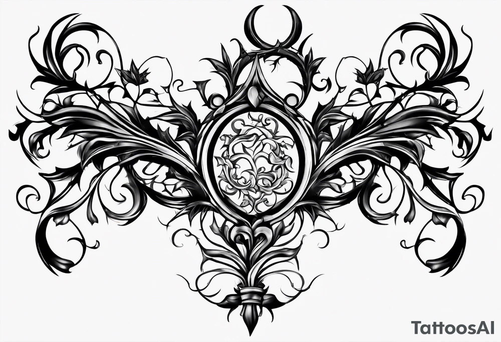 A thorn vine tattoo idea