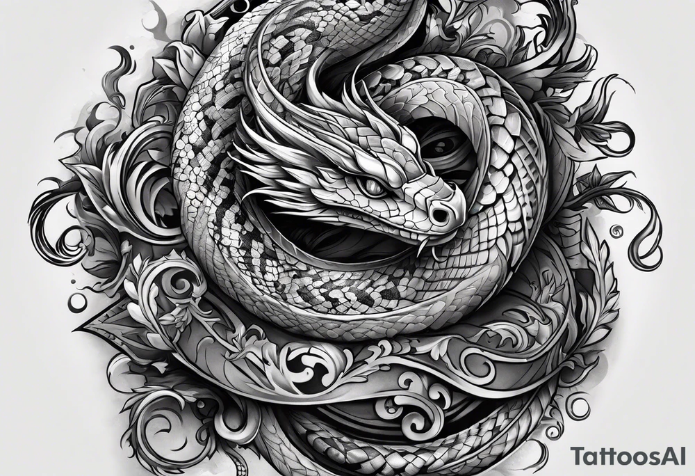 serpent tattoo idea