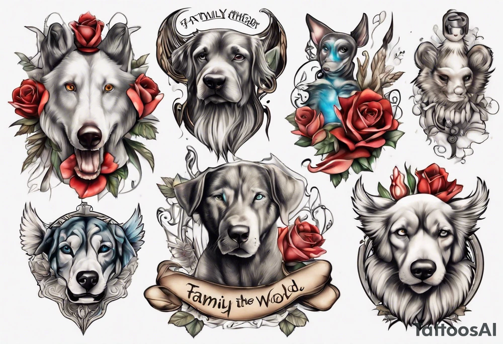 family is the most important thing in the world tattoo idea