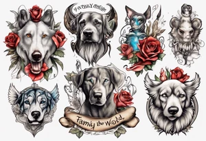 family is the most important thing in the world tattoo idea
