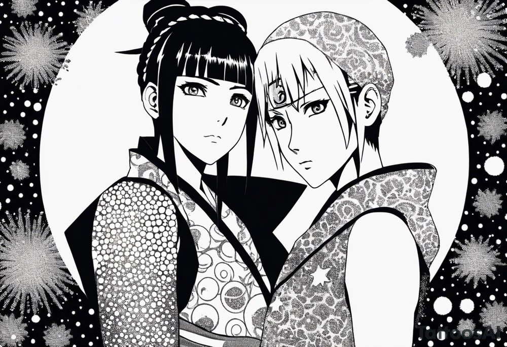 Hinata and hanabi from Naruto tattoo idea