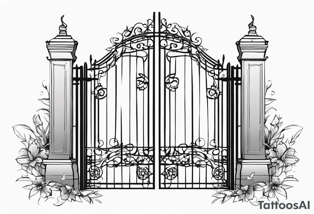 gate vector tattoo idea