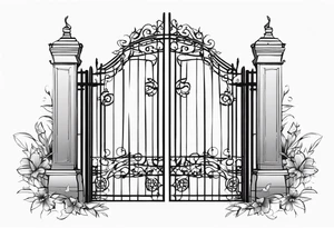 gate vector tattoo idea