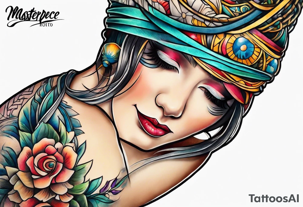 Straight rope tattoo idea