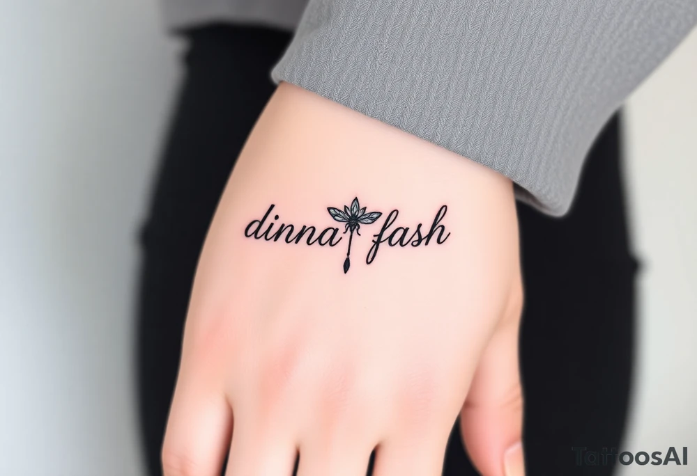 dinna fash. Style celtic flower. Dragon fly. Minimaliste. Simple. Outlander tattoo idea