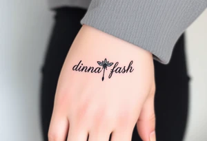 dinna fash. Style celtic flower. Dragon fly. Minimaliste. Simple. Outlander tattoo idea