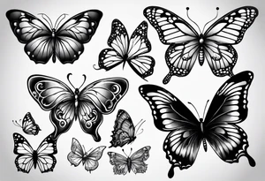 Butterflies tattoo idea
