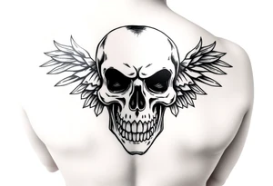 Chicano style. Skull, motorcycle и надпись 1% tattoo idea