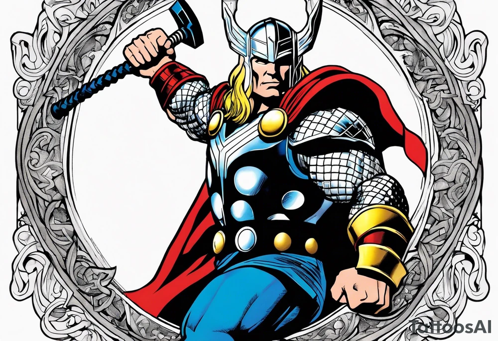 The Mighty Thor from the 1980's comics tattoo idea